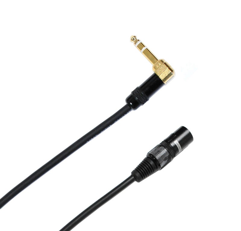 AUDIO 2000'S Audio2000's C14012P2 12 Ft 1/4" TRS Right Angle to XLR Male Cable (2 Pack) - Image 2